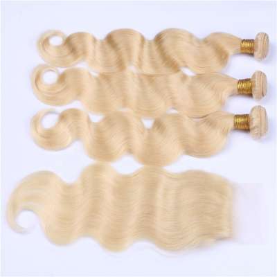 Wholesale High Quality Unprocessed Malaysian Human Hair Body Wave Hair Weave Bundles With Closure