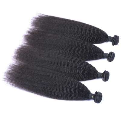 Wholesale High Quality Remy Brazilian Human Hair Afro Kinky Straight Hair Weave Bundles