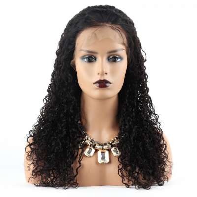 10a high quality 150% hair density glueless curly full lace human hair wig pre plucked natural hairline