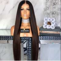 40inch longest 180% hair density lace front wig brazilian human hair wigs