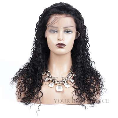 Wholesale price 150% hair density curly human hair full lace wig