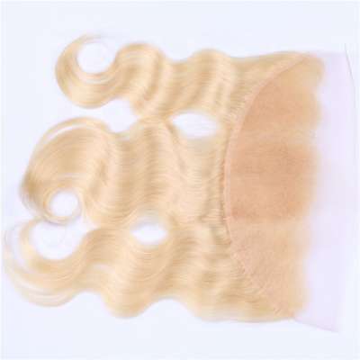 Wholesale Raw Virgin Brazilian Human Hair 613 Blonde Body Wave 13*4 Lace Frontals